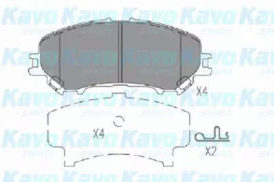 KAVO PARTS kbp6614 -  Комплект тормозных колодок, дисковый тормоз